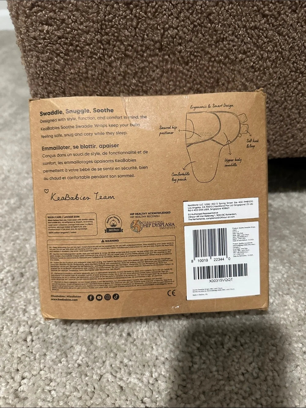 Keababies soothe swaddle